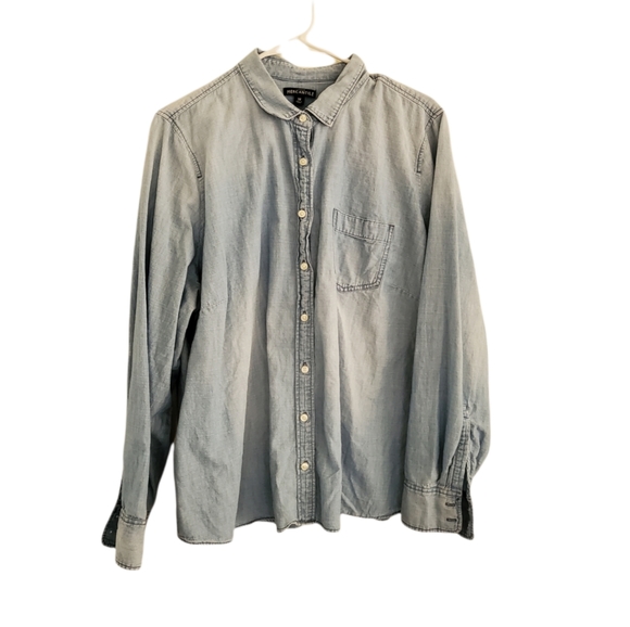 J. Crew Tops - J. Crew Chambray Denim Top